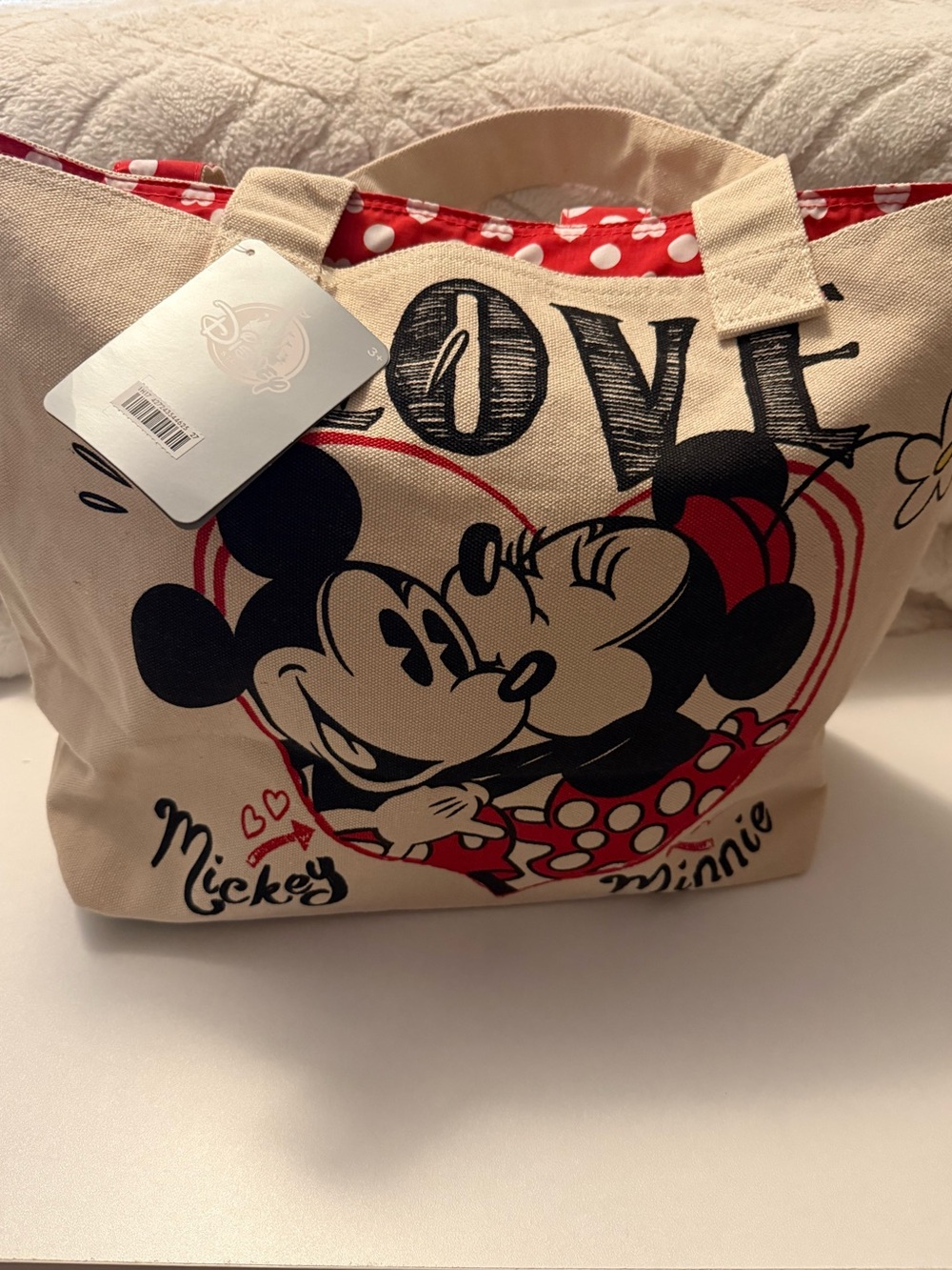 Mickey and Minnie tote bag